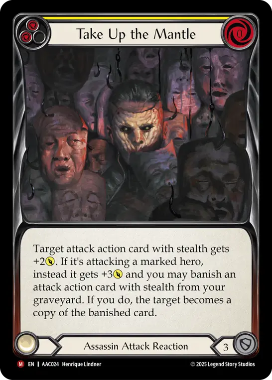 Image of the card for Take Up the Mantle (Yellow)