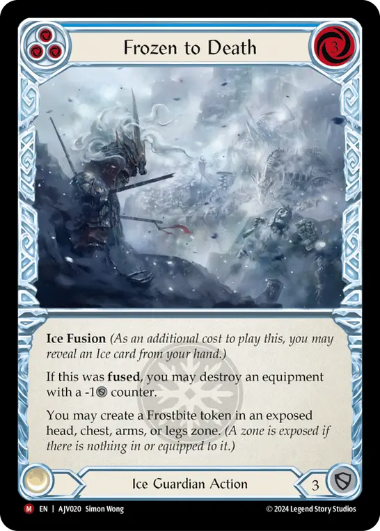 Frozen to Death — Rainbow Foil