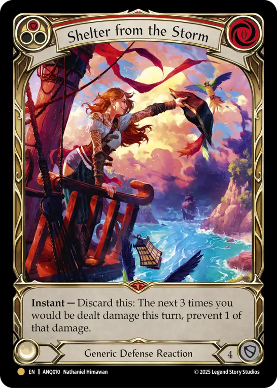 Card image of Shelter from the Storm (Red)