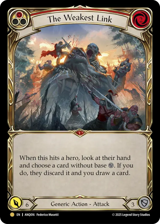 The Weakest Link — Cold Foil