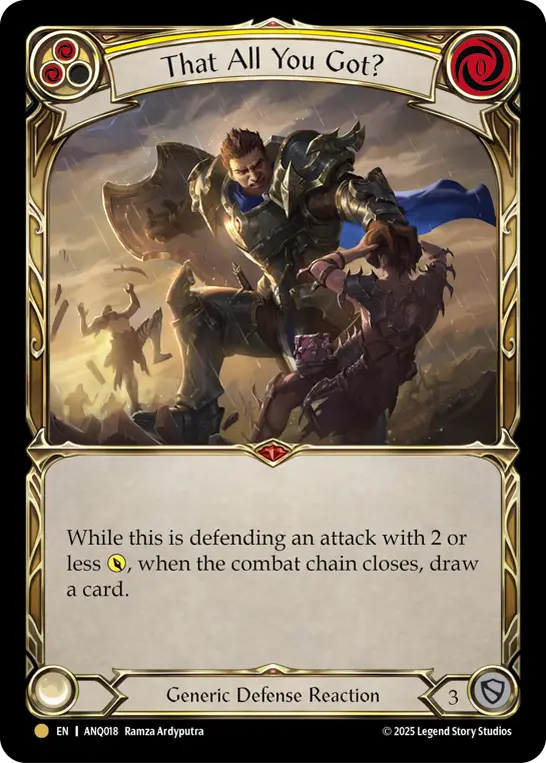Card image of That All You Got? (Yellow)