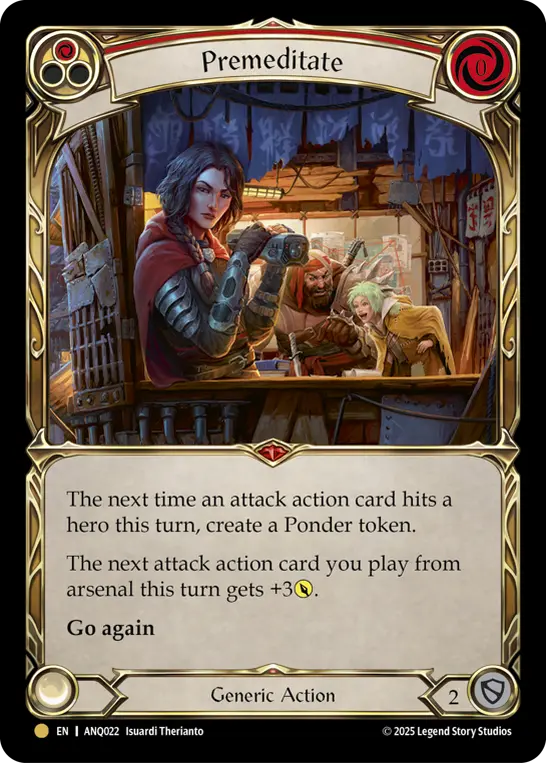 Image of the card for Premeditate (Red)