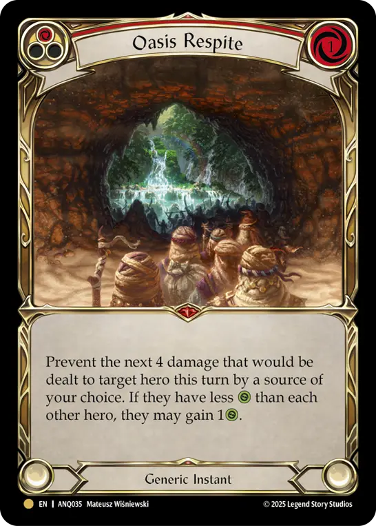 Card image of Oasis Respite (Red)
