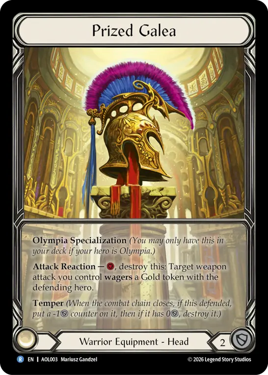 Prized Galea — Extended Art — Rainbow Foil
