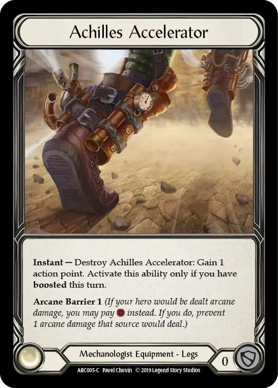 Achilles Accelerator — Arcane Rising — Cold Foil