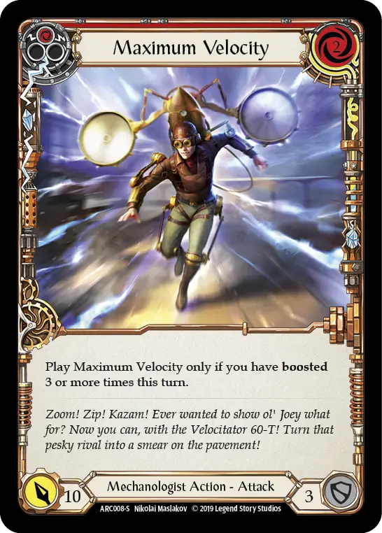 Maximum Velocity — Arcane Rising — Rainbow Foil