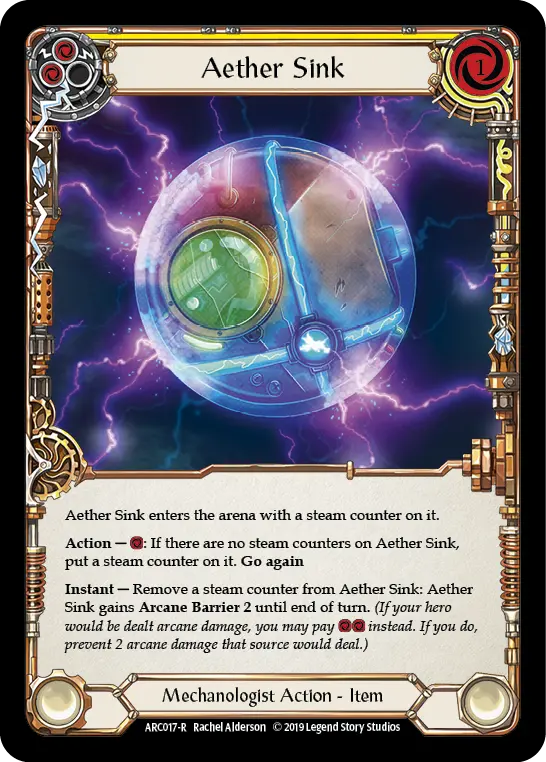 Aether Sink — Arcane Rising — Rainbow Foil