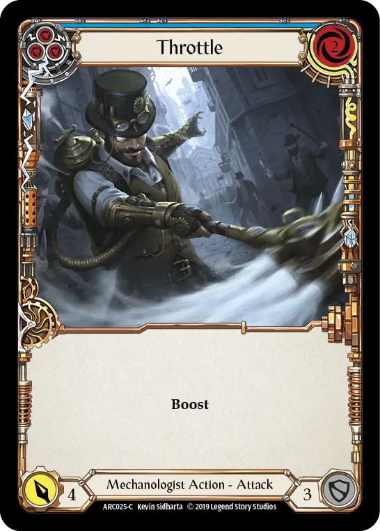 Throttle — Arcane Rising — Rainbow Foil
