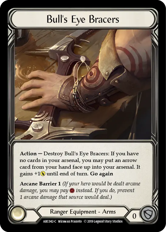 Bull's Eye Bracers — Arcane Rising — Cold Foil