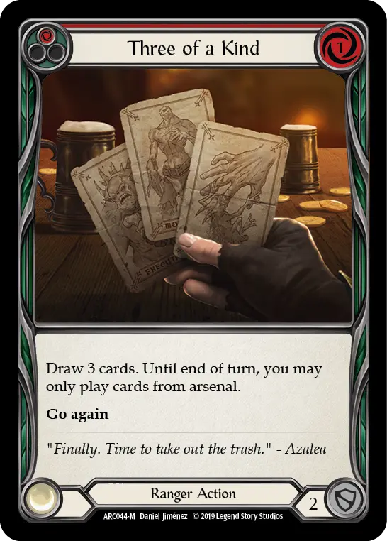 Three of a Kind — Arcane Rising — Rainbow Foil