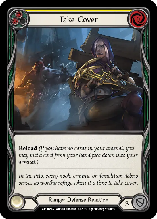 Take Cover — Arcane Rising — Rainbow Foil