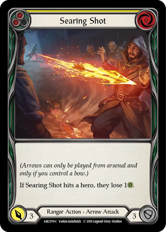 Searing Shot — Arcane Rising — Rainbow Foil