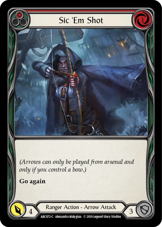 Sic 'Em Shot — Arcane Rising — Rainbow Foil