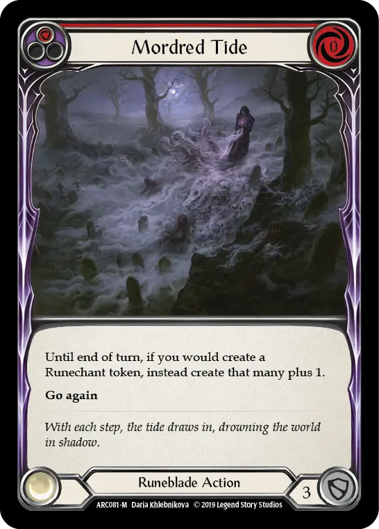 Mordred Tide — Arcane Rising — Rainbow Foil