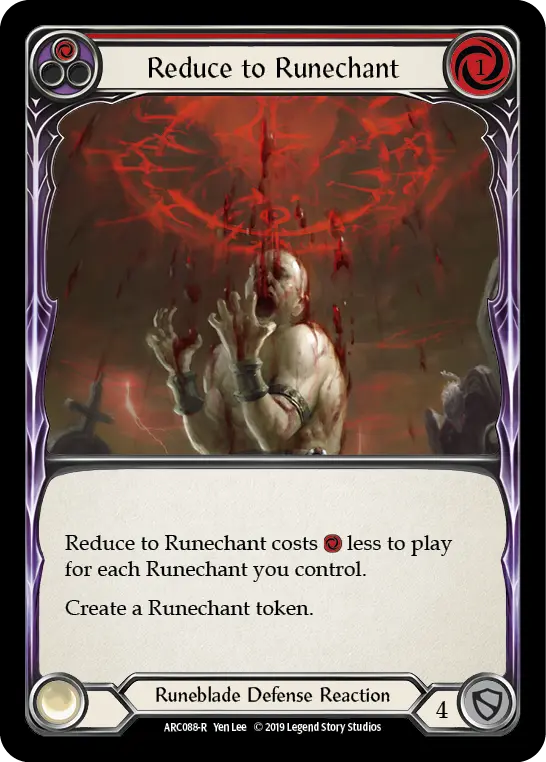 Reduce to Runechant — Arcane Rising — Rainbow Foil