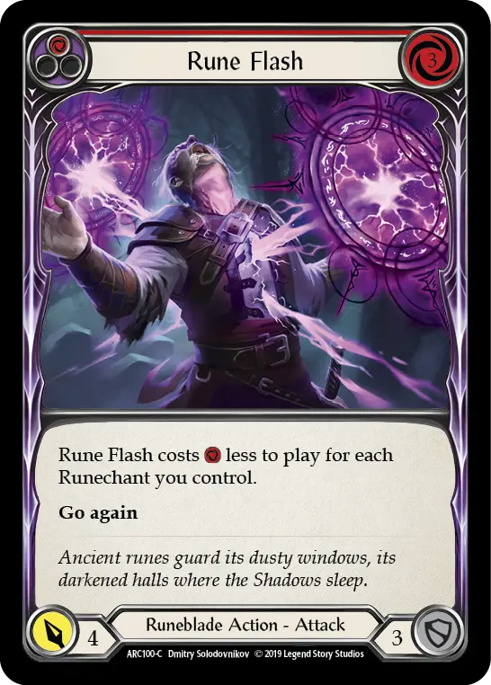 Rune Flash — Arcane Rising — Rainbow Foil