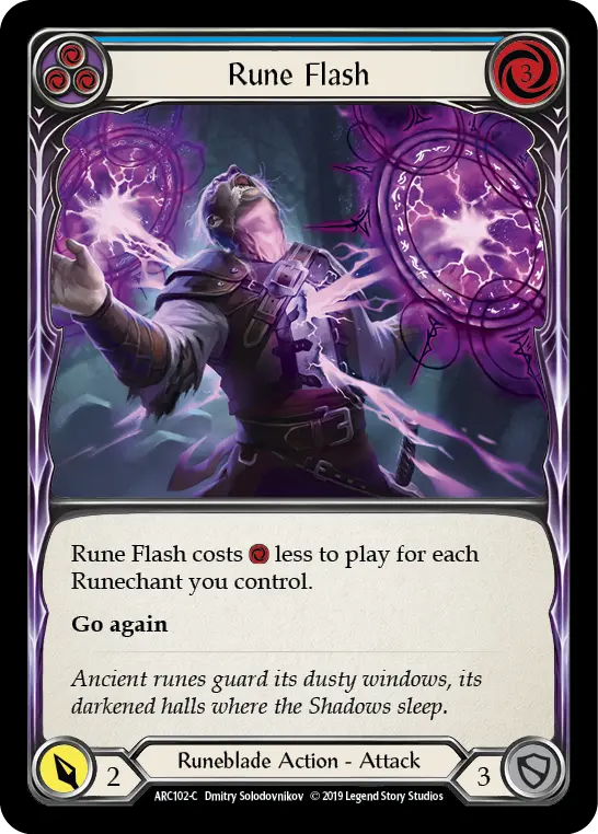 Rune Flash — Arcane Rising — Rainbow Foil