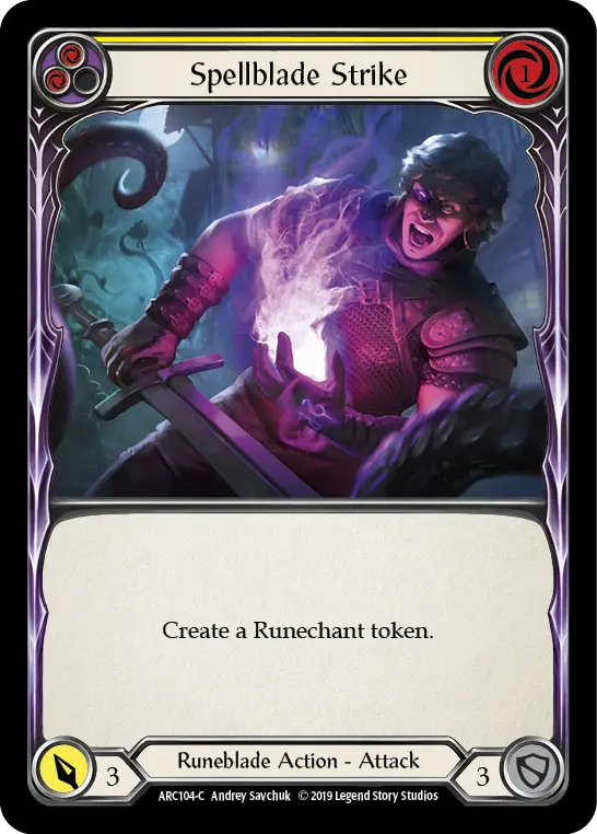 Spellblade Strike — Arcane Rising — Rainbow Foil