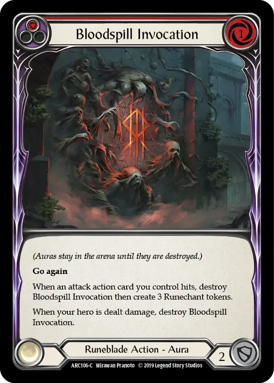 Bloodspill Invocation — Arcane Rising — Rainbow Foil