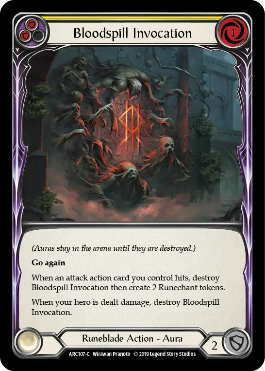 Bloodspill Invocation — Arcane Rising — Rainbow Foil