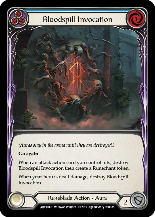Bloodspill Invocation — Arcane Rising — Rainbow Foil