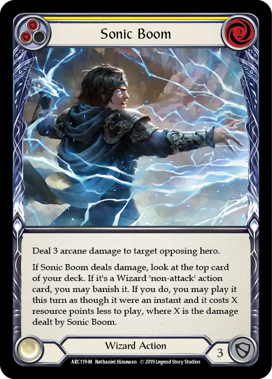 Sonic Boom — Arcane Rising — Rainbow Foil
