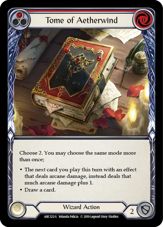 Tome of Aetherwind — Arcane Rising — Rainbow Foil