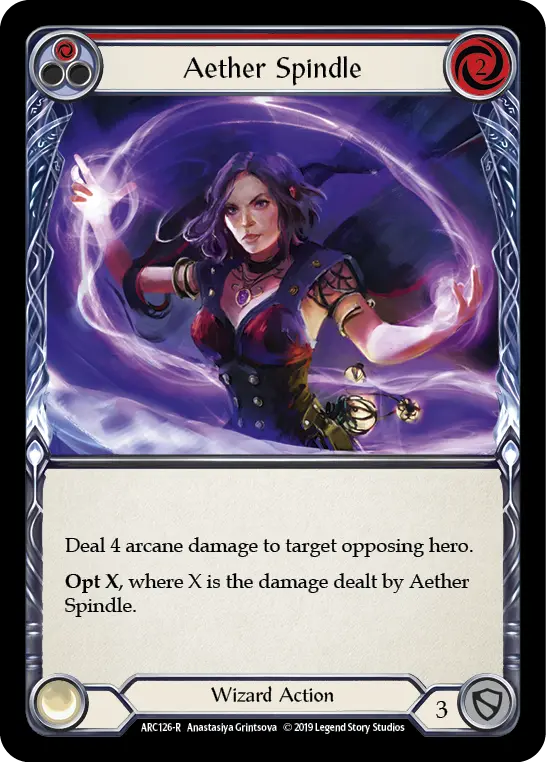 Aether Spindle — Arcane Rising — Rainbow Foil