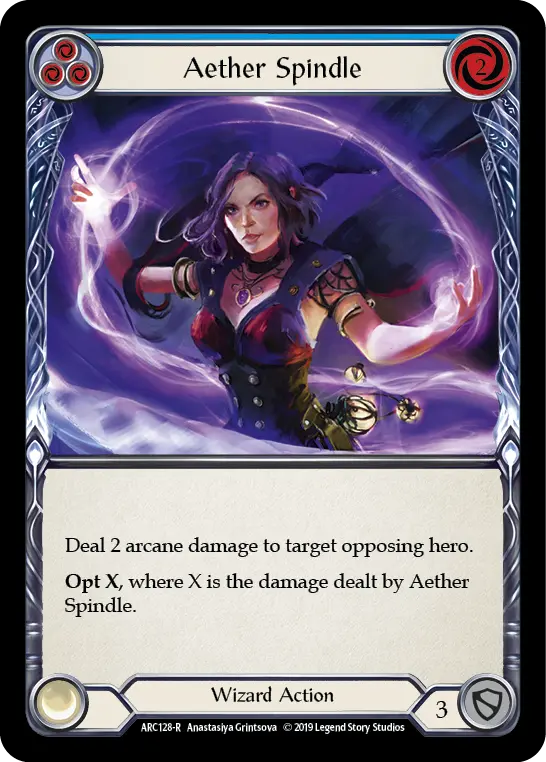 Aether Spindle — Arcane Rising — Rainbow Foil