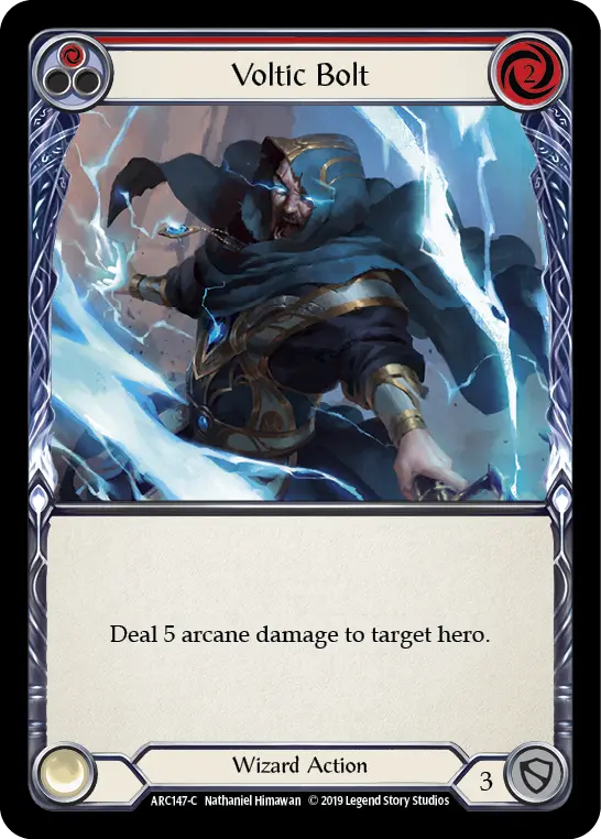 Voltic Bolt — Arcane Rising — Rainbow Foil