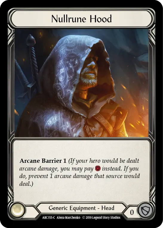 Nullrune Hood — Arcane Rising — Cold Foil