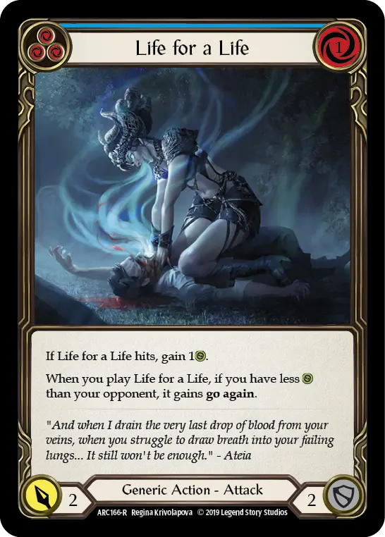 Life for a Life — Arcane Rising — Rainbow Foil