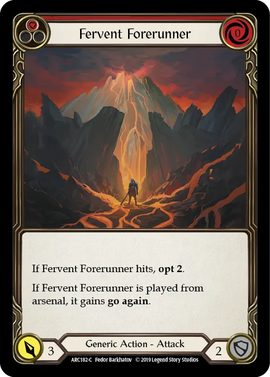 Fervent Forerunner — Arcane Rising — Rainbow Foil