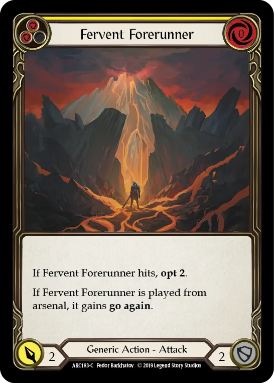 Fervent Forerunner — Arcane Rising — Rainbow Foil