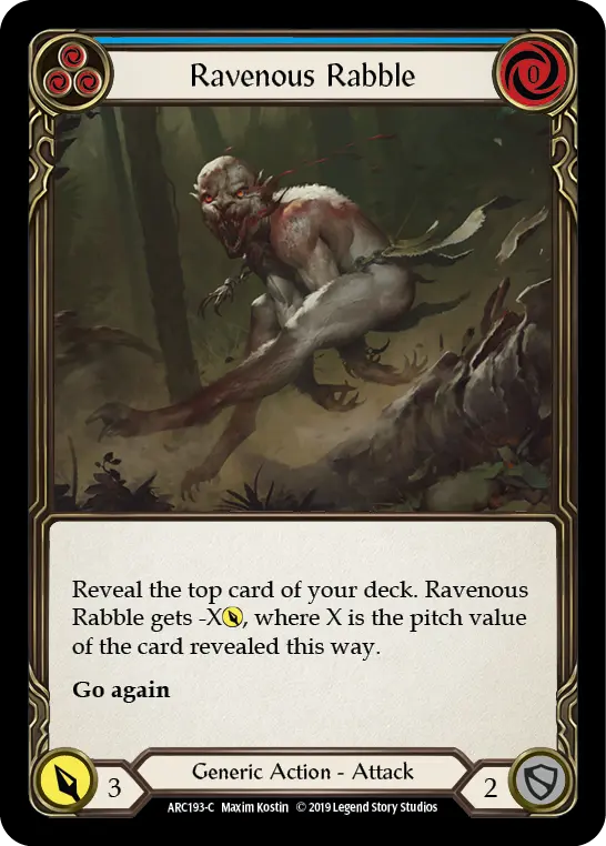 Ravenous Rabble — Arcane Rising — Rainbow Foil