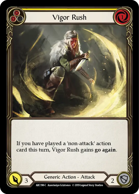 Vigor Rush — Arcane Rising — Rainbow Foil