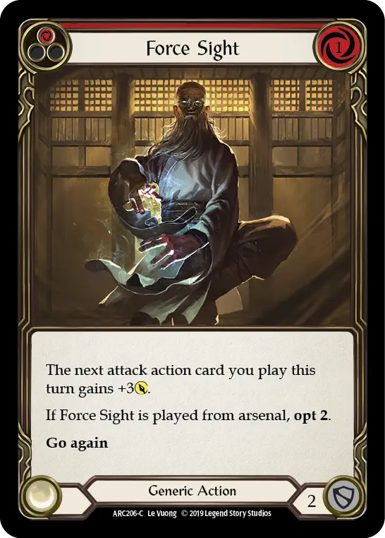 Force Sight — Arcane Rising — Rainbow Foil