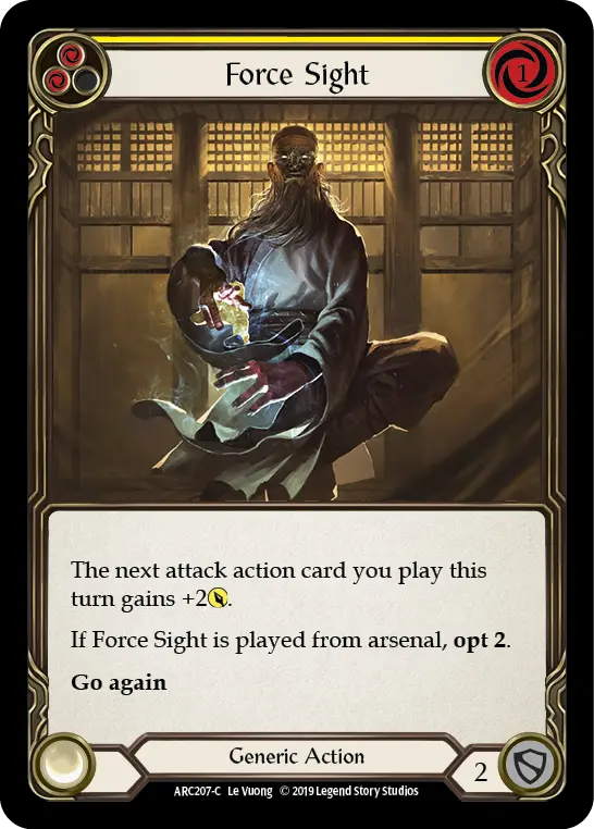 Force Sight — Arcane Rising — Rainbow Foil