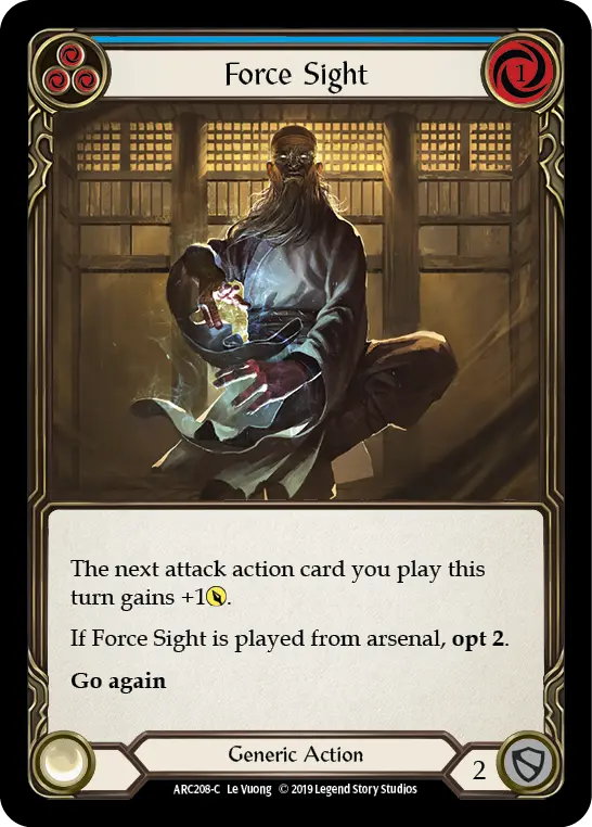 Force Sight — Arcane Rising — Rainbow Foil