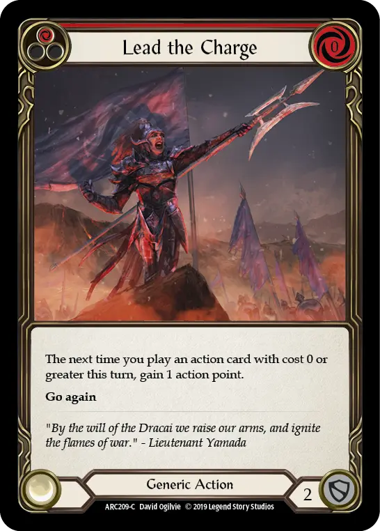 Lead the Charge — Arcane Rising — Rainbow Foil