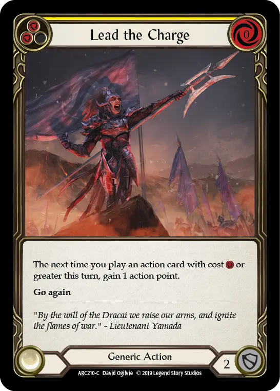Lead the Charge — Arcane Rising — Rainbow Foil
