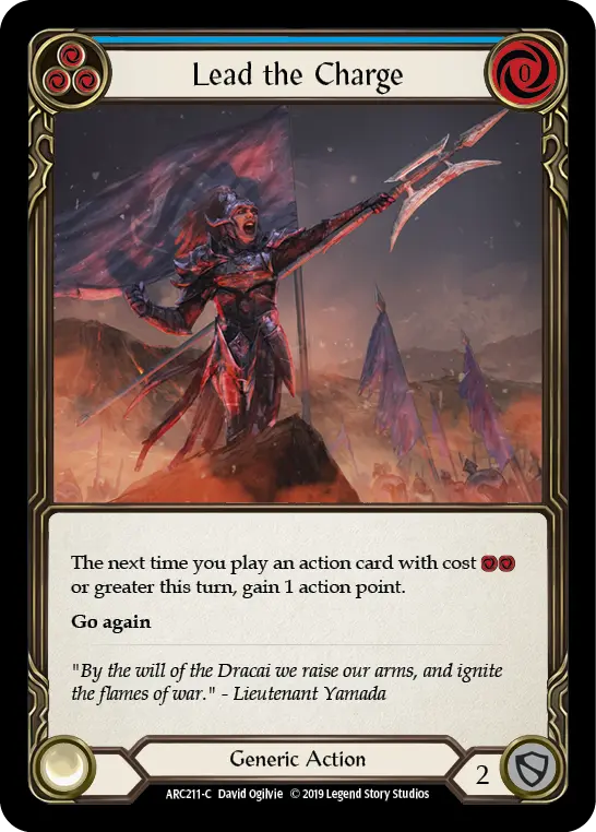 Lead the Charge — Arcane Rising — Rainbow Foil