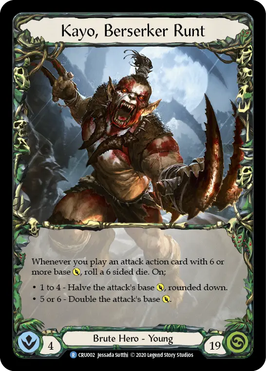 Kayo, Berserker Runt — Crucible of War — Extended Art — Rainbow Foil