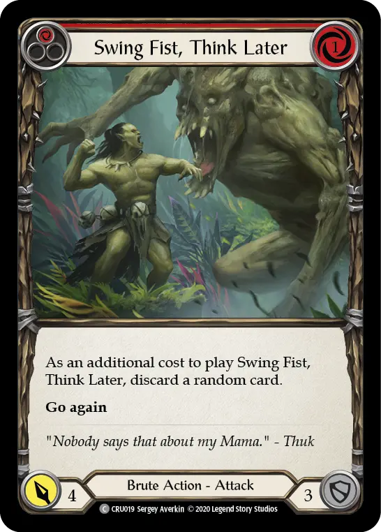 Swing Fist, Think Later — Crucible of War — Rainbow Foil