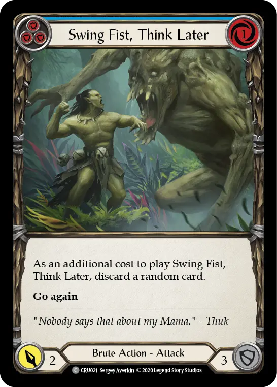 Swing Fist, Think Later — Crucible of War — Rainbow Foil