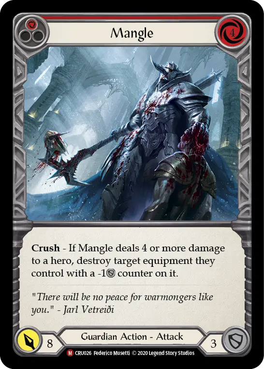 Mangle — Crucible of War — Rainbow Foil