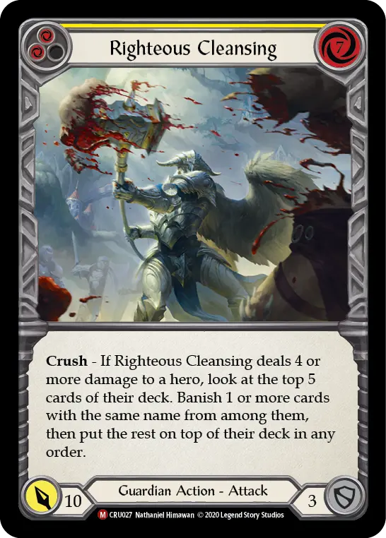 Righteous Cleansing — Crucible of War — Rainbow Foil