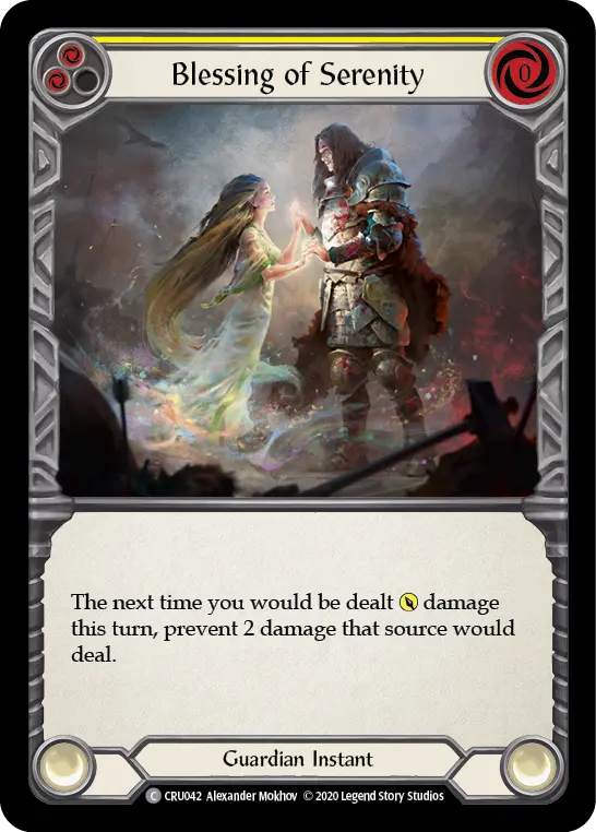 Blessing of Serenity — Crucible of War — Rainbow Foil