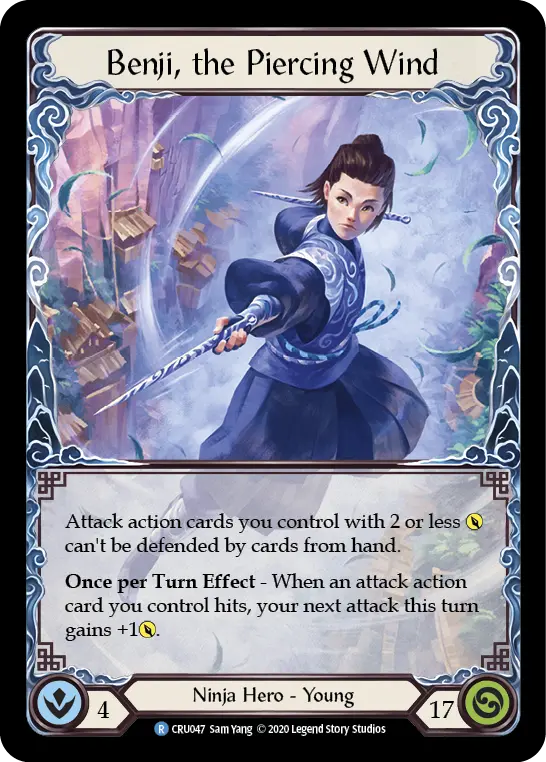 Benji, the Piercing Wind — Crucible of War — Extended Art — Rainbow Foil