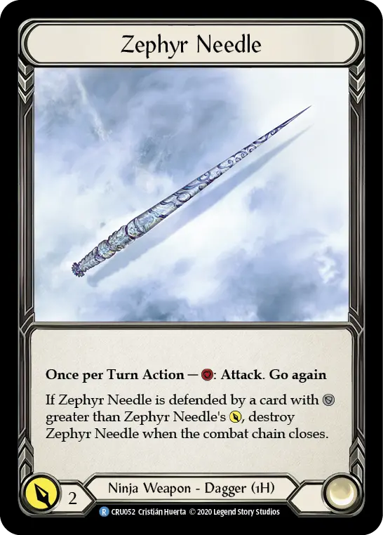 Zephyr Needle — Crucible of War — Cold Foil